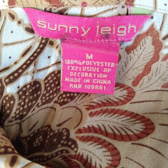 Vintage Sunny Leigh EUC Ruffled Sleeveless Blouse. Size Medium. - Picture 6 of 9